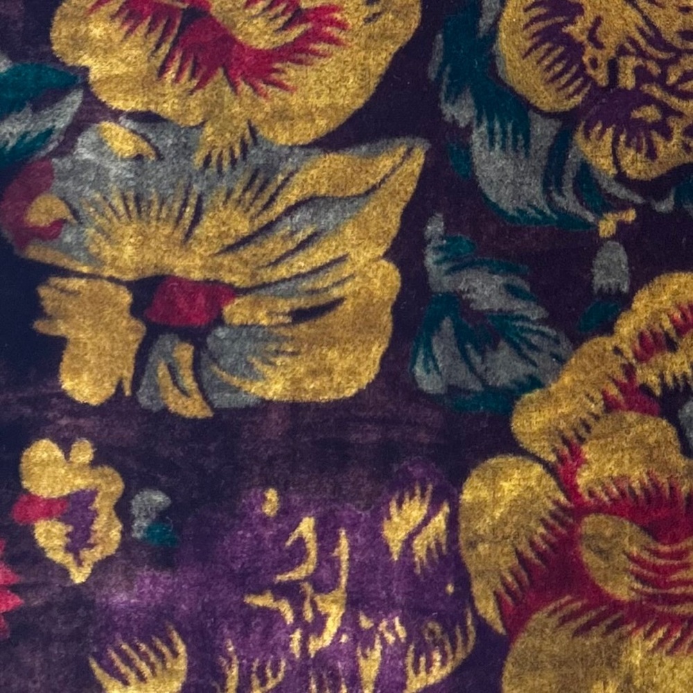 Gorgeous Velvet Floral Scarf - Picture 5 of 7